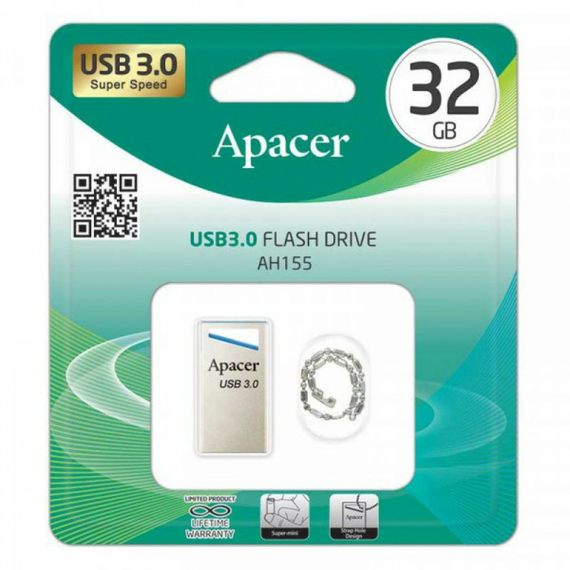 Memorie USB Apacer AH155, 32GB, Argintiu/Albastru, 8 image