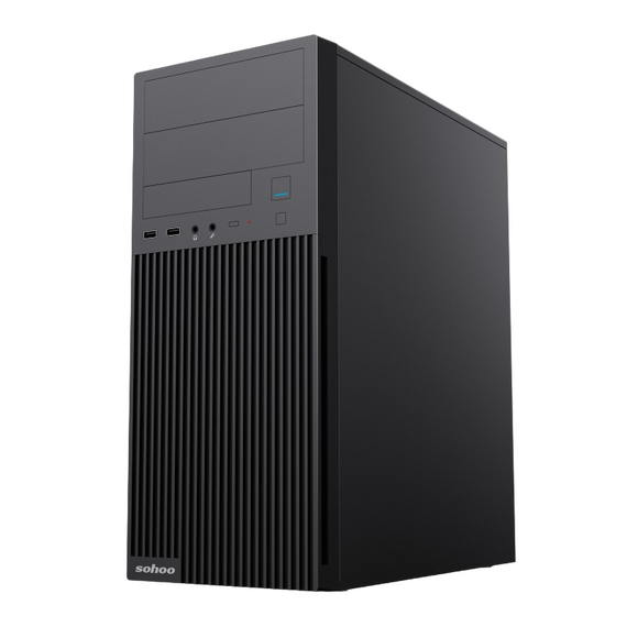 Carcasă PC Sohoo 2815BK, Midi-Tower, ATX, Negru, 9 image