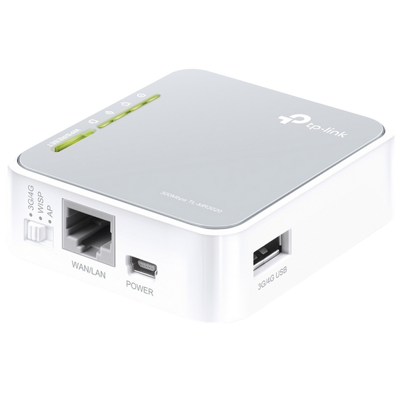 Router fără fir TP-LINK TL-MR3020, 3G, 4G, Alb, 2 image