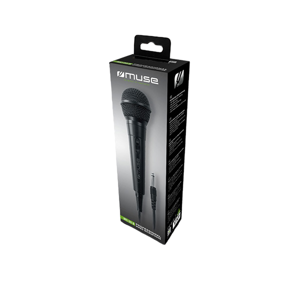 Microfon Karaoke MUSE MC-20 B, Cu fir, Negru, 2 image