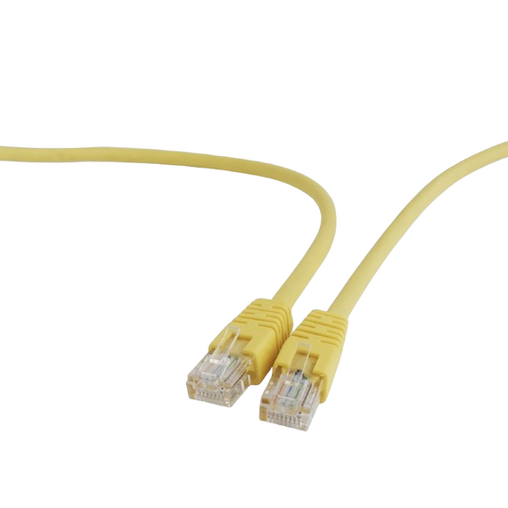 Patch cord Cablexpert PP12-1.5M/Y, CAT5e UTP, 1,5m, Galben, 5 image