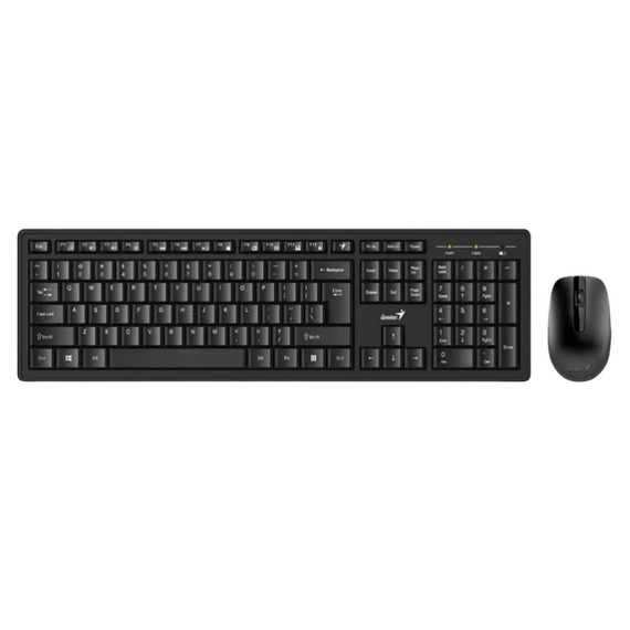 Set Tastatură + Mouse Genius KM-8200, Fără fir, Negru