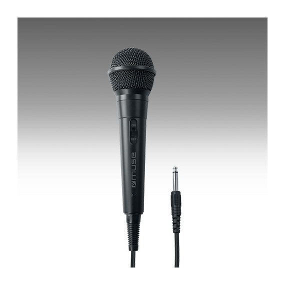 Microfon Karaoke MUSE MC-20 B, Cu fir, Negru, 5 image