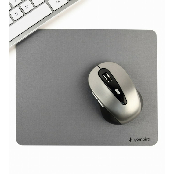 Mouse Pad Gembird MP-S-G, 220mm x 180mm, Gri, 4 image