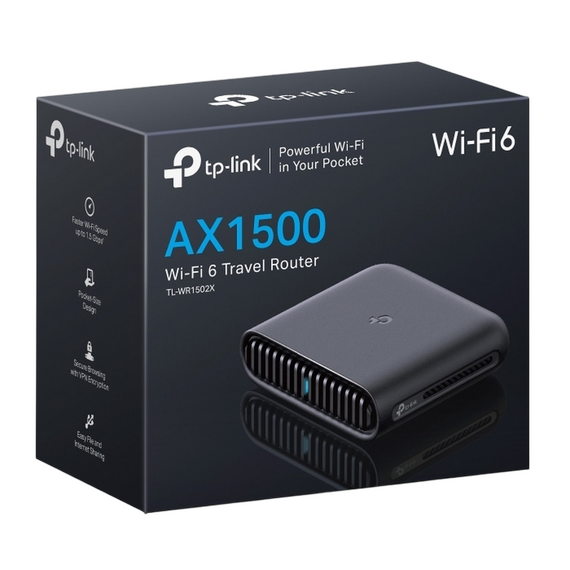Router fără fir TP-LINK TL-WR1502X, Wi-Fi, Negru, 2 image