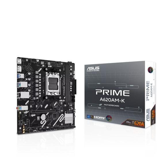 Placă de bază ASUS PRIME A620AM-K, AM5, AMD A620A, Micro-ATX
