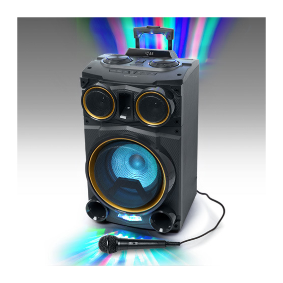 Microfon Karaoke MUSE MC-20 B, Cu fir, Negru, 4 image