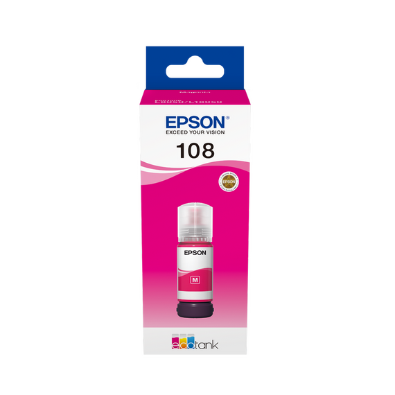 Recipient de cerneală Epson 108 EcoTank, 70ml, Magenta, 3 image