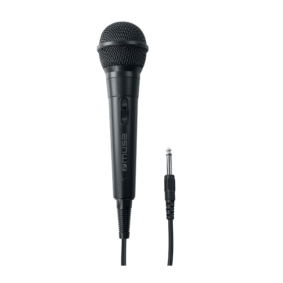 Microfon Karaoke MUSE MC-20 B, Cu fir, Negru