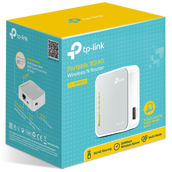 Router fără fir TP-LINK TL-MR3020, 3G, 4G, Alb, 4 image