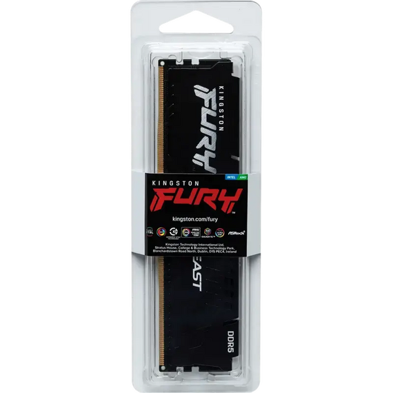 Memorie RAM Kingston FURY Beast, DDR5 SDRAM, 6000 MHz, 32GB, KF560C30BBE-32, 2 image