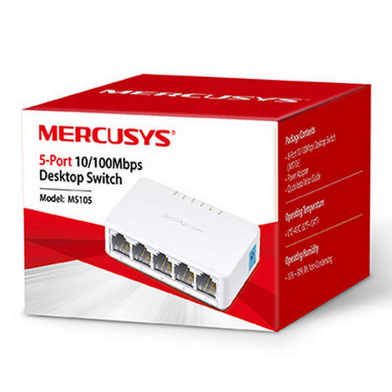 Switch de rețea MERCUSYS MS105, 5x 10/100 Mbps, 3 image