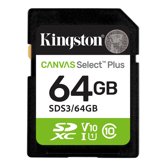 Card de Memorie Kingston Canvas Select Plus, 64GB (SDS3/64GB)