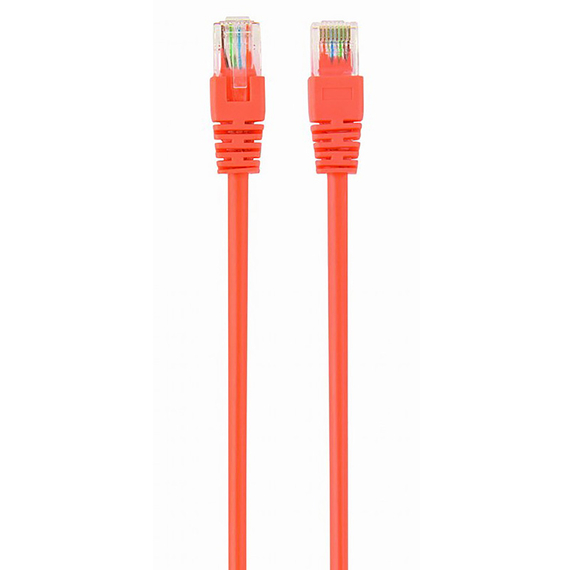 Patch cord Cablexpert PP12-0.5M/O, CAT5e UTP, 0,5m, Portocaliu, 3 image