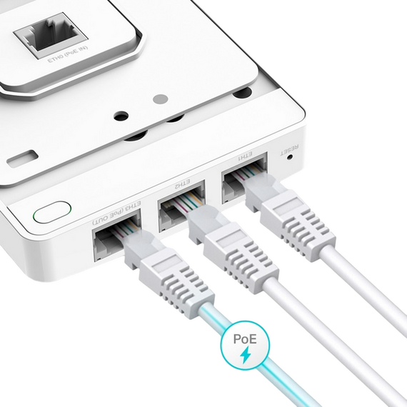 Punct de acces TP-LINK EAP615-Wall, 574 Mbps, 1201 Mbps, Alb, 3 image