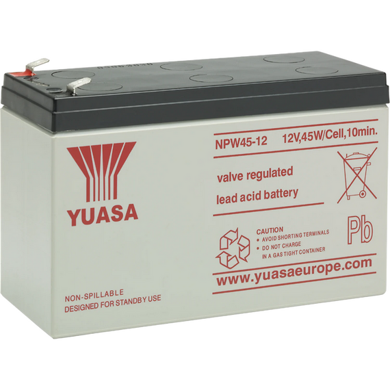 Acumulator UPS Yuasa NPW45-12-TW, 12V, 7,5Ah