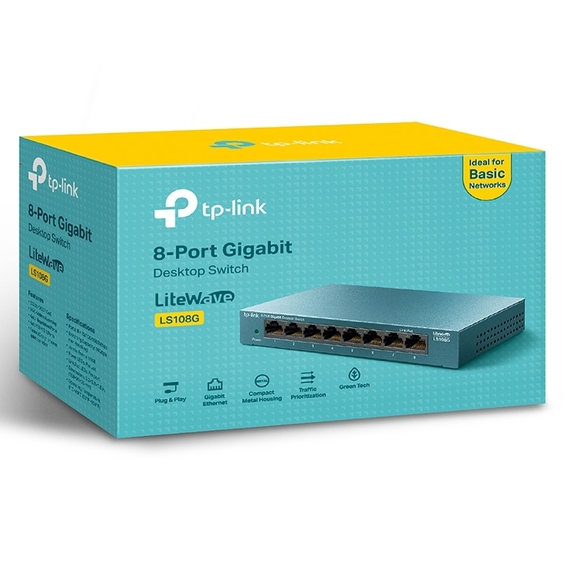 Switch de rețea TP-LINK LS108G, 8x 10/100/1000 Mbps, 2 image