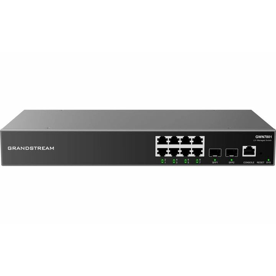 Switch de rețea Grandstream GWN7801, 8x 10/100/1000 Mbps, 9 image