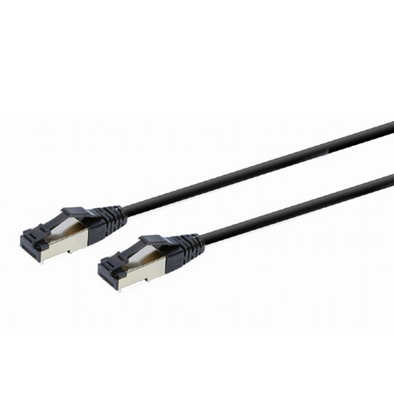 Patch cord Cablexpert PP8-LSZHCU-BK-0.5M, Cat8 S/FTP, 0,5m, Negru, 3 image