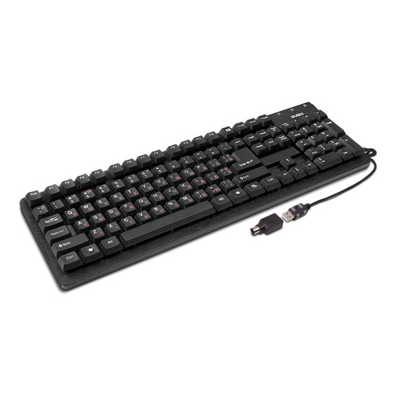 Tastatură SVEN Standard 301, Cu fir, Negru, 6 image