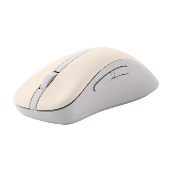 Mouse Wireless ASUS MD102, Oat Milk, 5 image