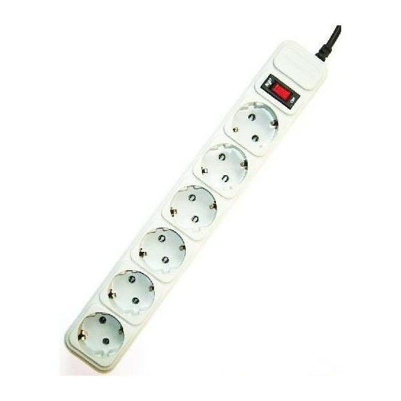 Prelungitor electric Gembird GMB SPG6-B-10C, 6 Prize, 3 m, Alb, 4 image