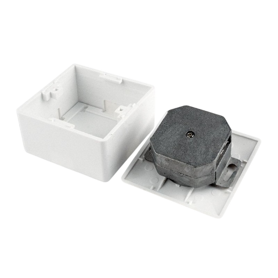 Priză pentru montare pe perete Cablexpert MVS-2S6-01, Alb, 5 image