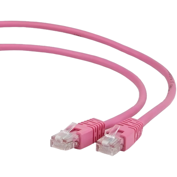 Patch cord Cablexpert PP12-2M/RO, CAT5e UTP, 2m, Roz, 6 image