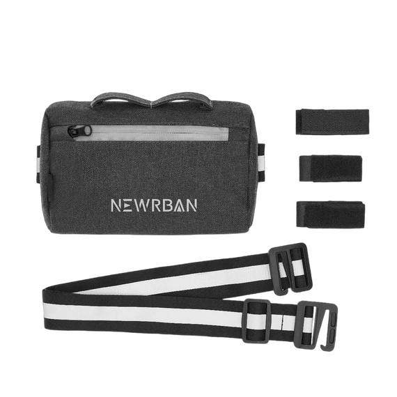 Geantă pentru scuter Newrban NEWMBAGHANDLEBARSK, , Poliester, Negru, 2 image