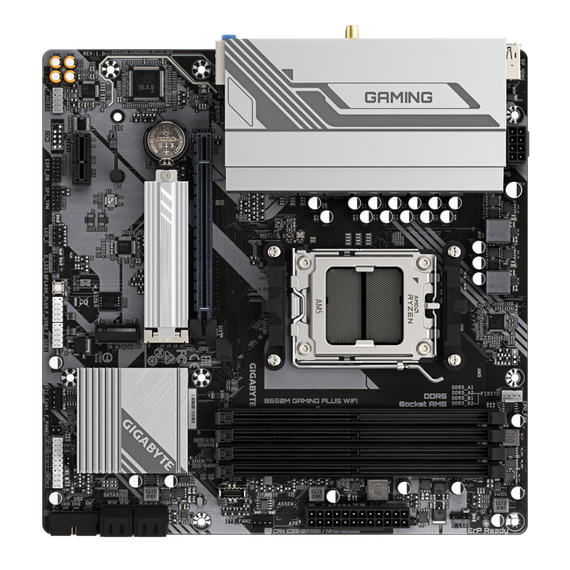 Placă de bază Gigabyte B650M GAMING PLUS WF, AM5, AMD B650, Micro-ATX, 2 image