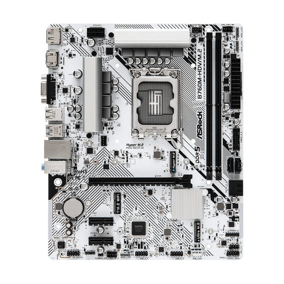 Placă de bază ASRock B760M-HDV/M.2, LGA1700, Intel B760, Micro-ATX, 5 image