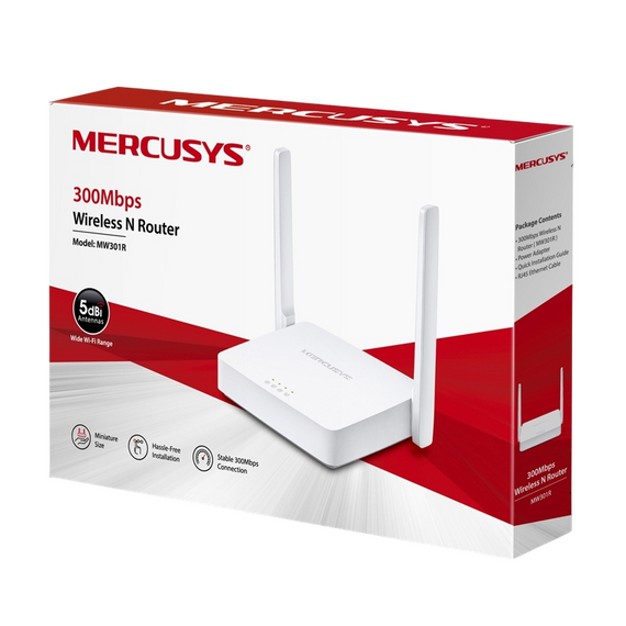 Router fără fir MERCUSYS MW301R, Alb, 4 image