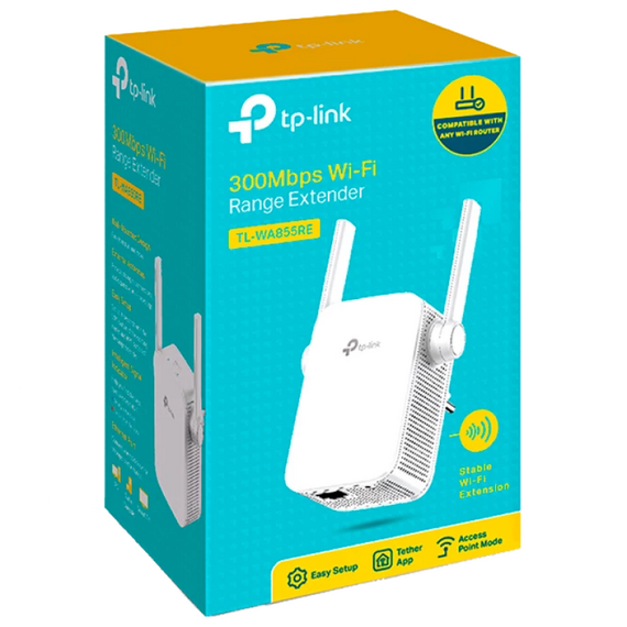 Amplificator de semnal Wi‑Fi TP-LINK TL-WA855RE, 300 Mbps, Alb, 6 image