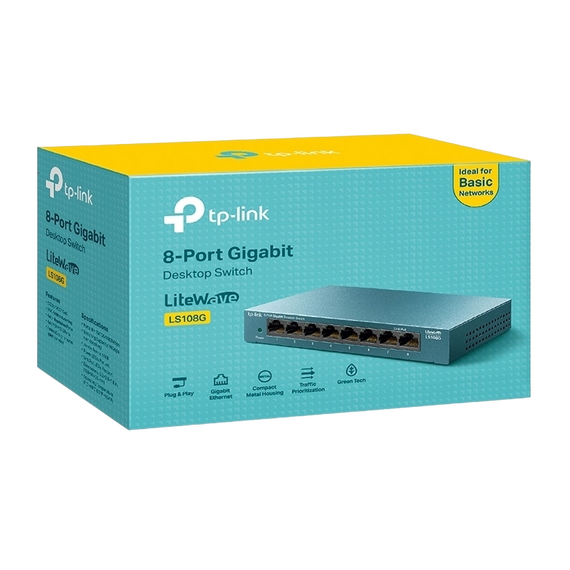 Switch de rețea TP-LINK LS108G, 8x 10/100/1000 Mbps, 7 image