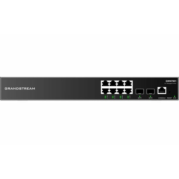 Switch de rețea Grandstream GWN7801, 8x 10/100/1000 Mbps, 6 image
