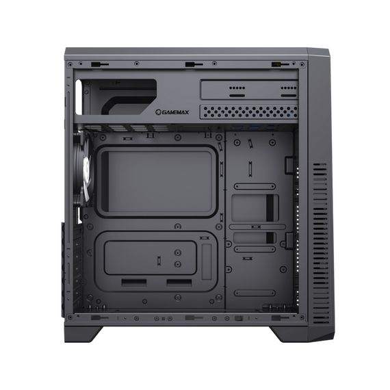 Carcasă PC Gamemax G561E-BK, Midi-Tower, Fără PSU, Negru, 4 image
