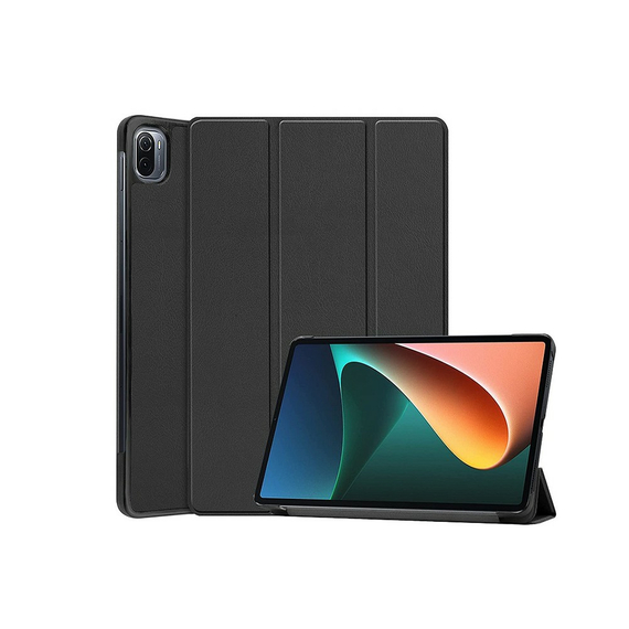 Tablet Case Book PU Leather for Xiaomi Pad 5, Black, 2 image