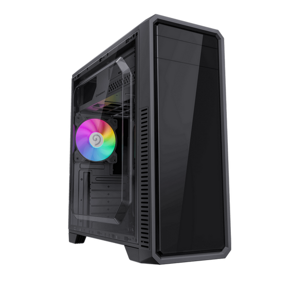 Carcasă PC Gamemax G561E-BK, Midi-Tower, Fără PSU, Negru
