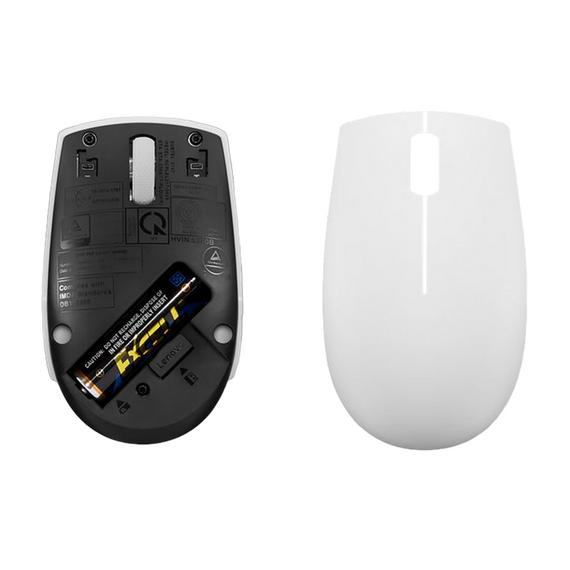 Mouse Wireless Lenovo 300 Compact, Alb, 9 image