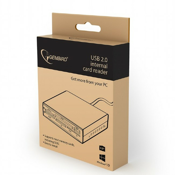 Cititor de carduri Gembird FDI2-ALLIN1-02-B, , Negru, 6 image