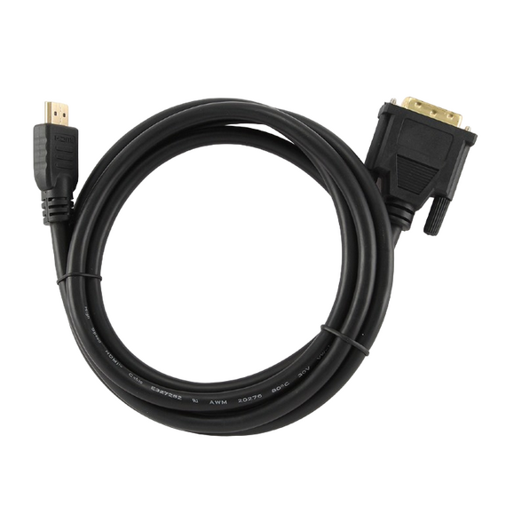 Cablu Video Cablexpert CC-HDMI-DVI-0.5M, HDMI (M) - DVI-I (M), 0,5m, Negru, 7 image