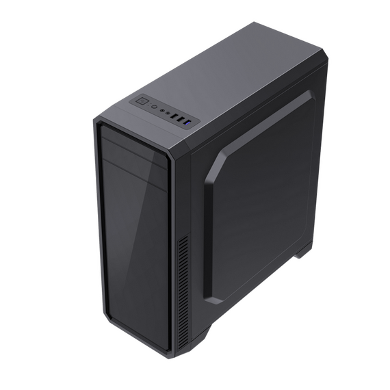 Carcasă PC Gamemax G561E-BK, Midi-Tower, Fără PSU, Negru, 3 image