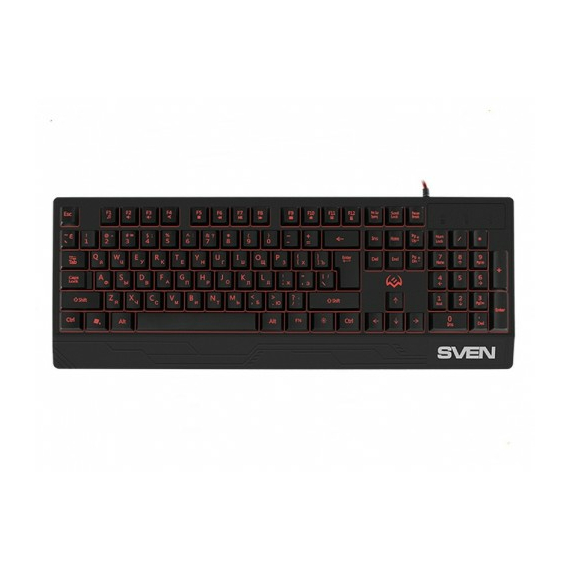 Tastatură SVEN KB-G7400, Cu fir, Negru, 8 image