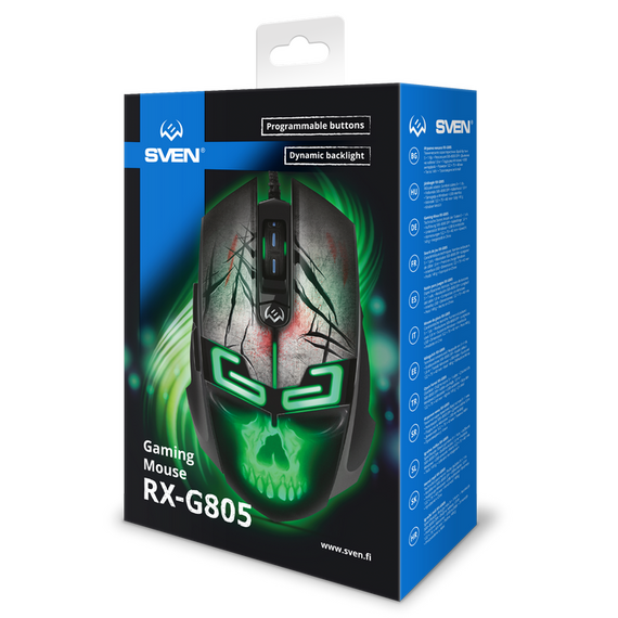 Gaming Mouse SVEN RX-G805, Negru, 6 image