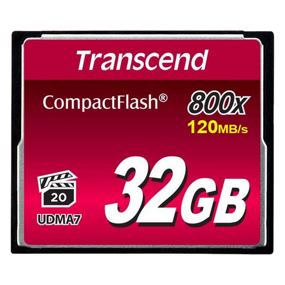 Card de Memorie Transcend CompactFlash 800, 32GB (TS32GCF800)
