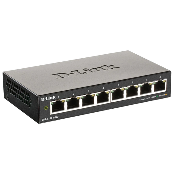 Switch de rețea D-Link DGS-1100-08V2/A1A, 8x 10/100/1000 Mbps, 2 image