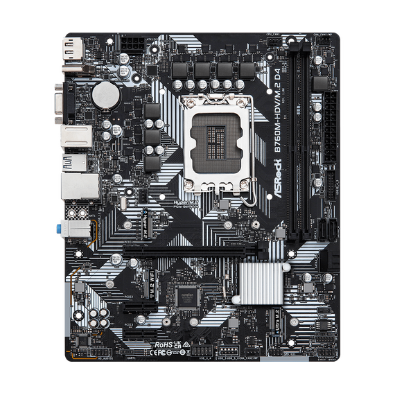 MB S1700 ASRock B760M-HDV/M.2 D4  mATX, 5 image