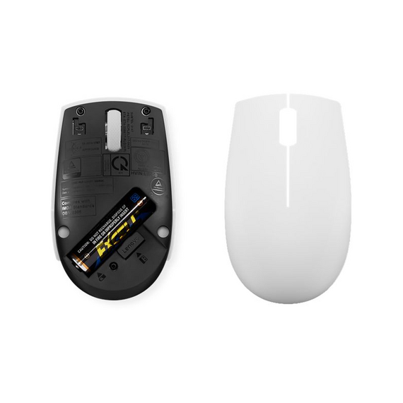 Mouse Wireless Lenovo 300 Compact, Alb, 3 image