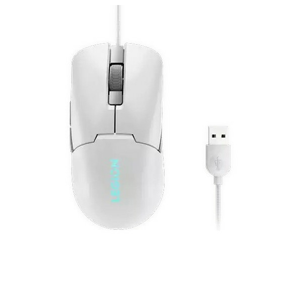 Gaming Mouse Lenovo M300s, Alb, 7 image