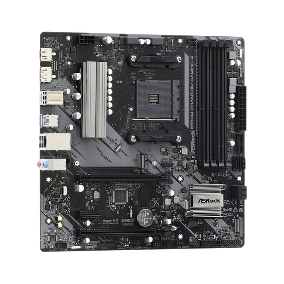 Placă de bază ASRock B550M PHANTOM GAMING 4, AM4, AMD B550, Micro-ATX, 2 image